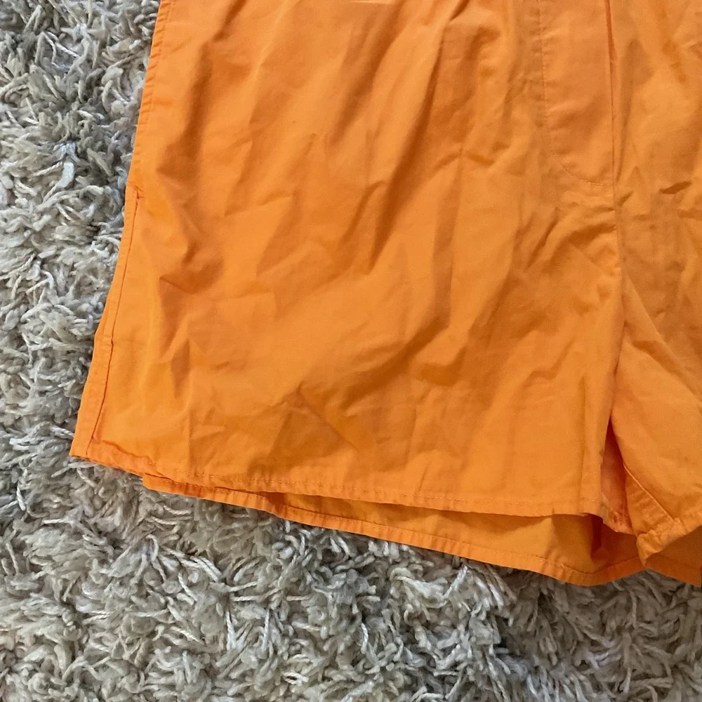 Babaton Women Orange Elastic Waist Athletic Shorts Size M 2291